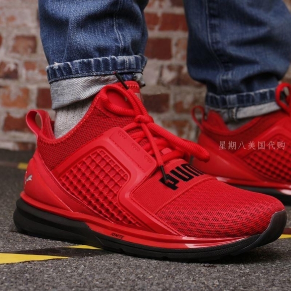 Puma Other - Puma Red IGNITE Limitless Knit Men's Trainers